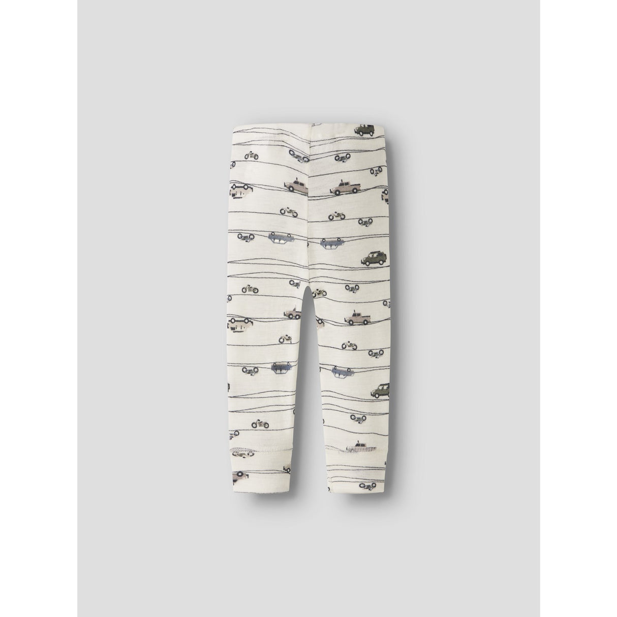 Name It Snow White Highway Nbmwang Wool Rib Longjohn Aop Noos