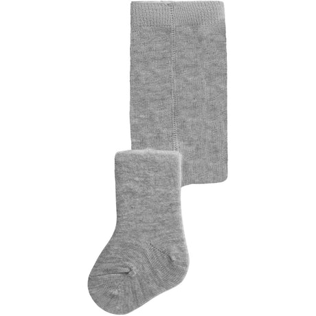 Name It Grey Melange Nbmwak Wo/Bl Tights Solid