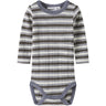 Name It Snow White Morel/Folkstone Gray Nbmwang Wool Needle Ls Body Noos