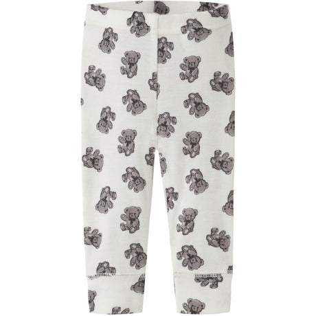 Name It Snow White Teddy Bear Nbnwillu Wool Leggings
