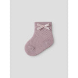 Name It Violet Ice Nbfwakma Wo/Bl Structure 2P Socks