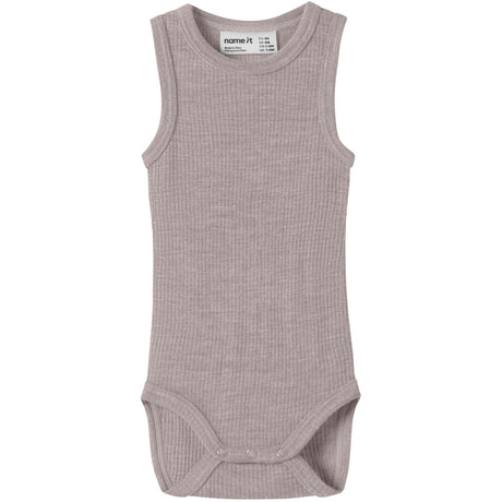 Name It Violet Ice Nbnwax Wool Rib Tank Body