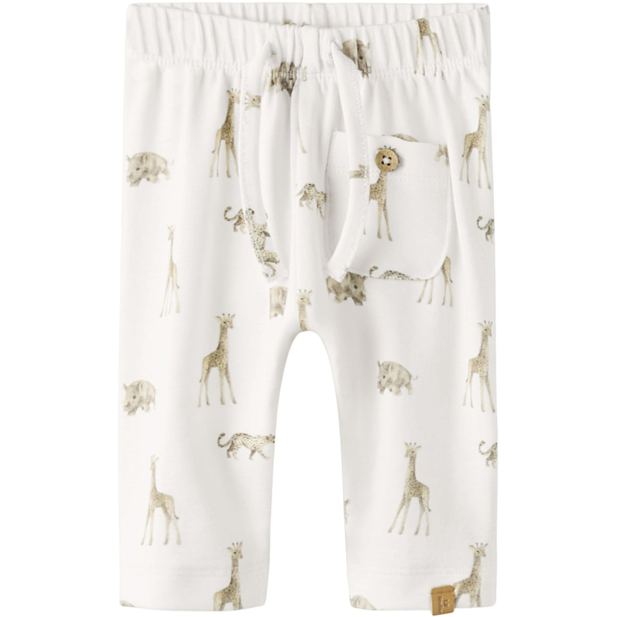 Lil'Atelier Coconut Milk Animals African Nbmgayo Elo Loose Pants Lil Noos