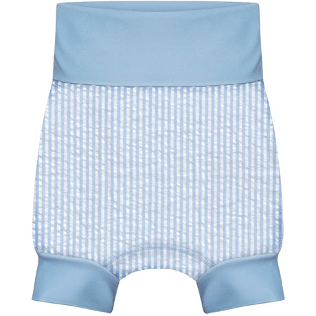 Vanilla COPENHAGEN Blue Swim Pants Neoprene Seersucker