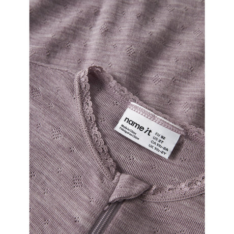 Name It Toadstool Nmfwang Wool Needle Nightsuit Solid