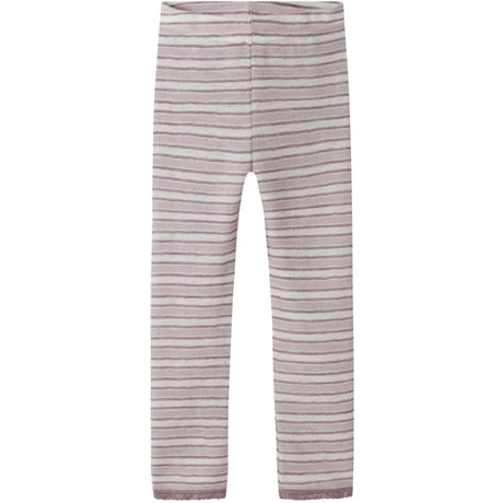 Name It Snow White Violet Ice + Toadstool Nmfwang Wool Needle Leggings Noos