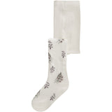 Name It Snow White Long Flowers Nmfwak Wo/Bl Tights Aoj