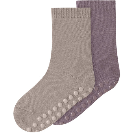Name It Satellite Nmfwak Wo/Bl 2P Socks W/Non Skid