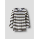 Name It Snow White Morel/Folksotne Gray Nmmwang Wool Needle Ls Top Noos