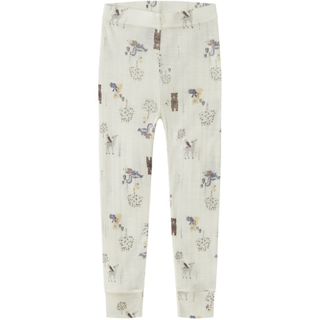 Name It Snow White Forest Animals Nmmwang Wool Needle Longjohn Noos