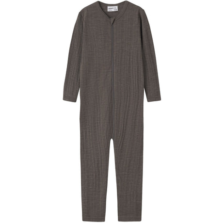 Name It Morel Nmmwang Wool Needle Nightsuit Solid