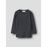 Name It Ombre Blue Wang Wool Needle Blouse Solid Noos