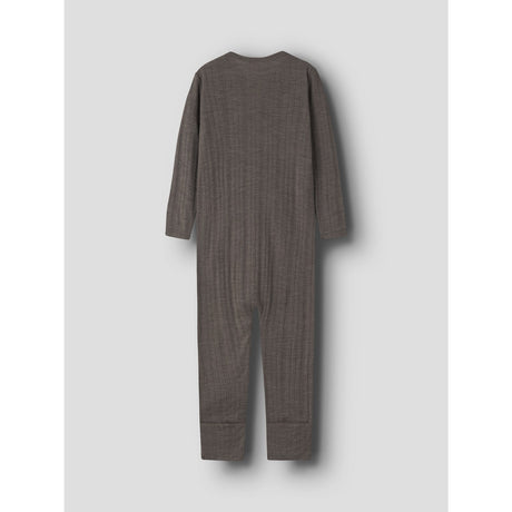 Name It Morel Nmmwang Wool Needle Nightsuit Solid