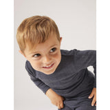 Name It Ombre Blue Wang Wool Needle Blouse Solid Noos