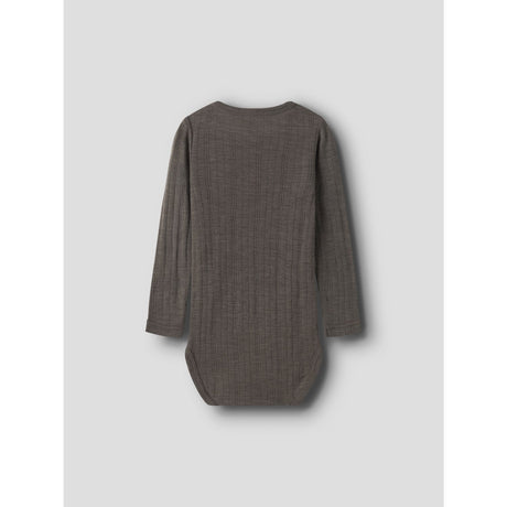 Name It Morel Nmmwang Wool Needle Ls Body Solid