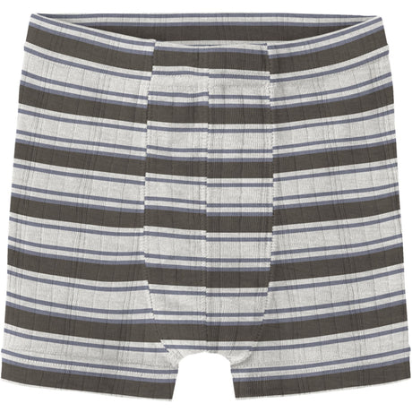 Name It Snow White Morel/Folkstone Gray Nmmwang Wool Needle Boxer