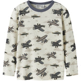 Name It Snow White Airplanes Nmmwillitus Wool Ls Top