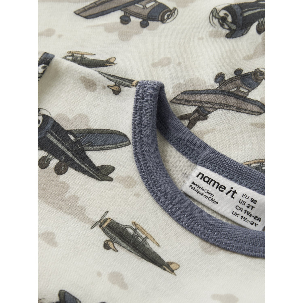 Name It Snow White Airplanes Nmmwillitus Wool Ls Top