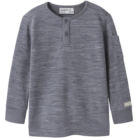 Name It Folkstone Gray Nmmwyla Wo/Vi Ls Top