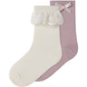 Name It Violet Ice Nmfwakma Wo/Bl Structure 2P Socks