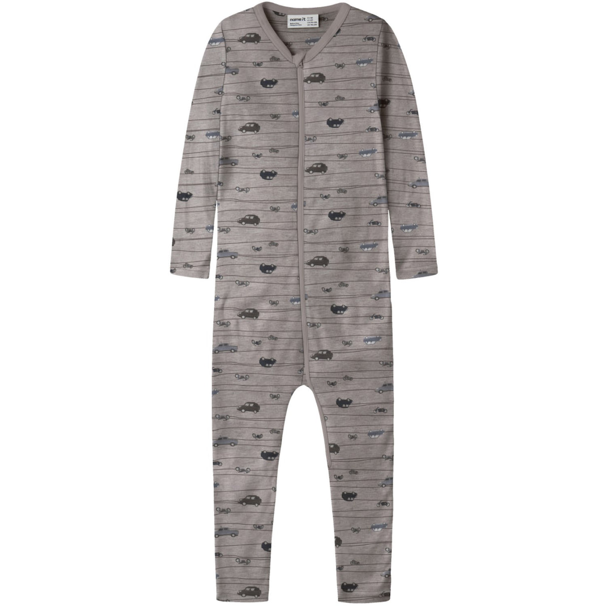 Name It Satellite Highway Nmmwang Wool Rib Nightsuit Aop