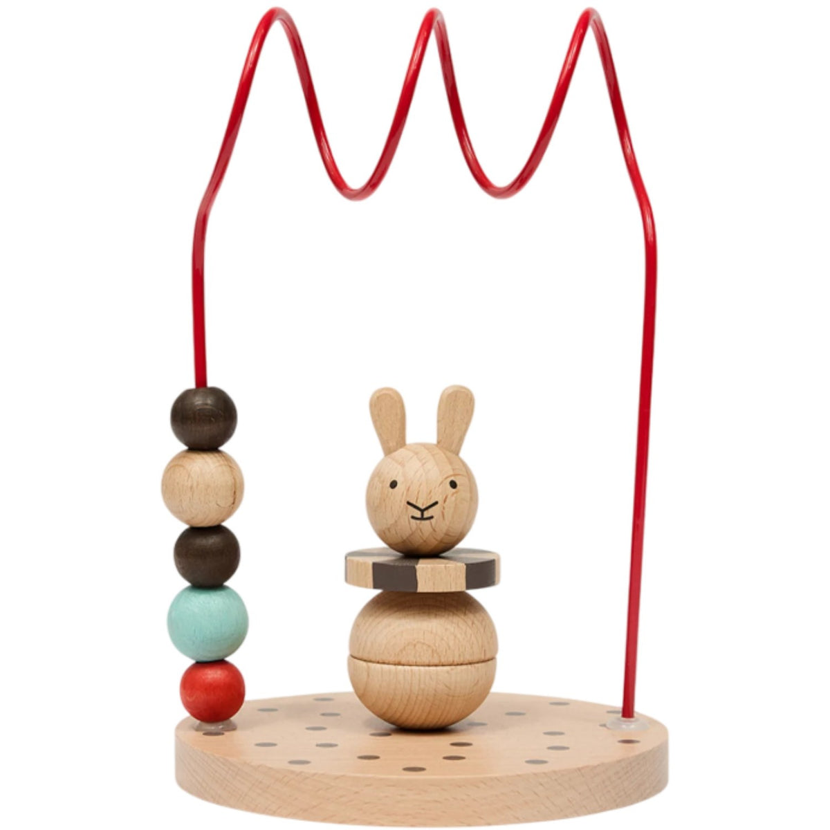 Buy OYOY Nature / Cherry Red Circus Rabbit Abacus | Luksusbaby