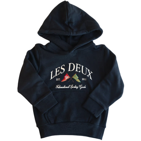 Les Deux Kids Black/Black Ivy League Hoodie Kids
