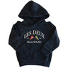 Les Deux Kids Black/Black Ivy League Hoodie Kids