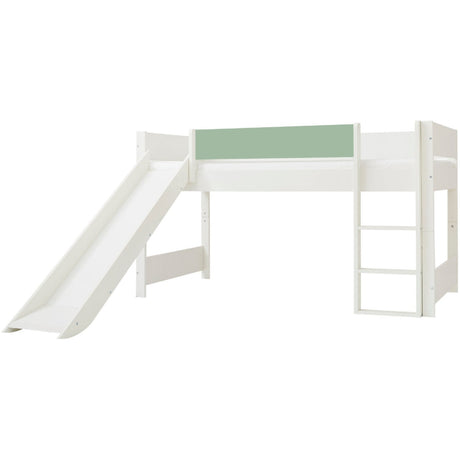 Manis-h White Huxie Junior Bed With Rutsjebane - 160Cm