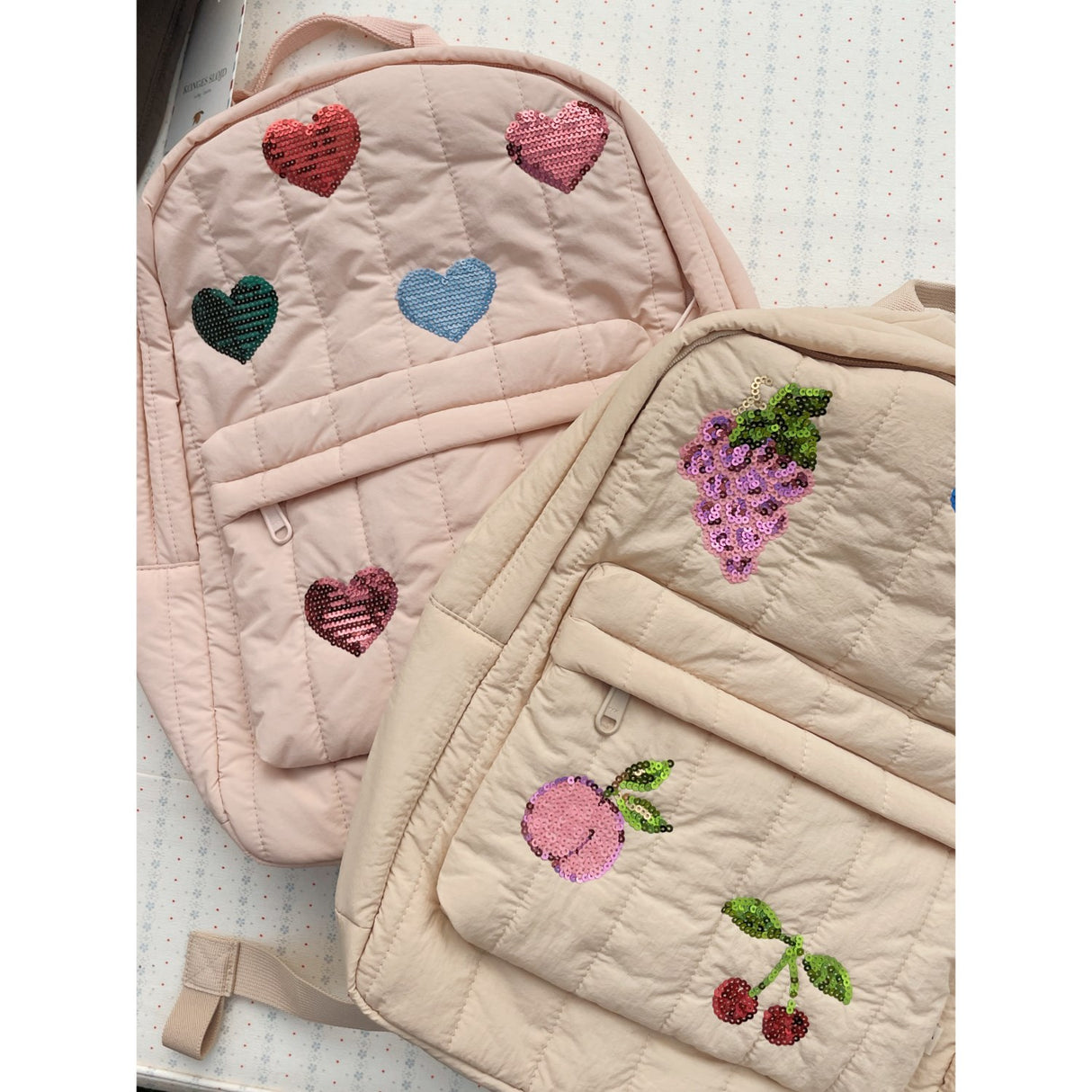 Konges Sløjd Frappé Juno Quilted Sequin Backpack Midi