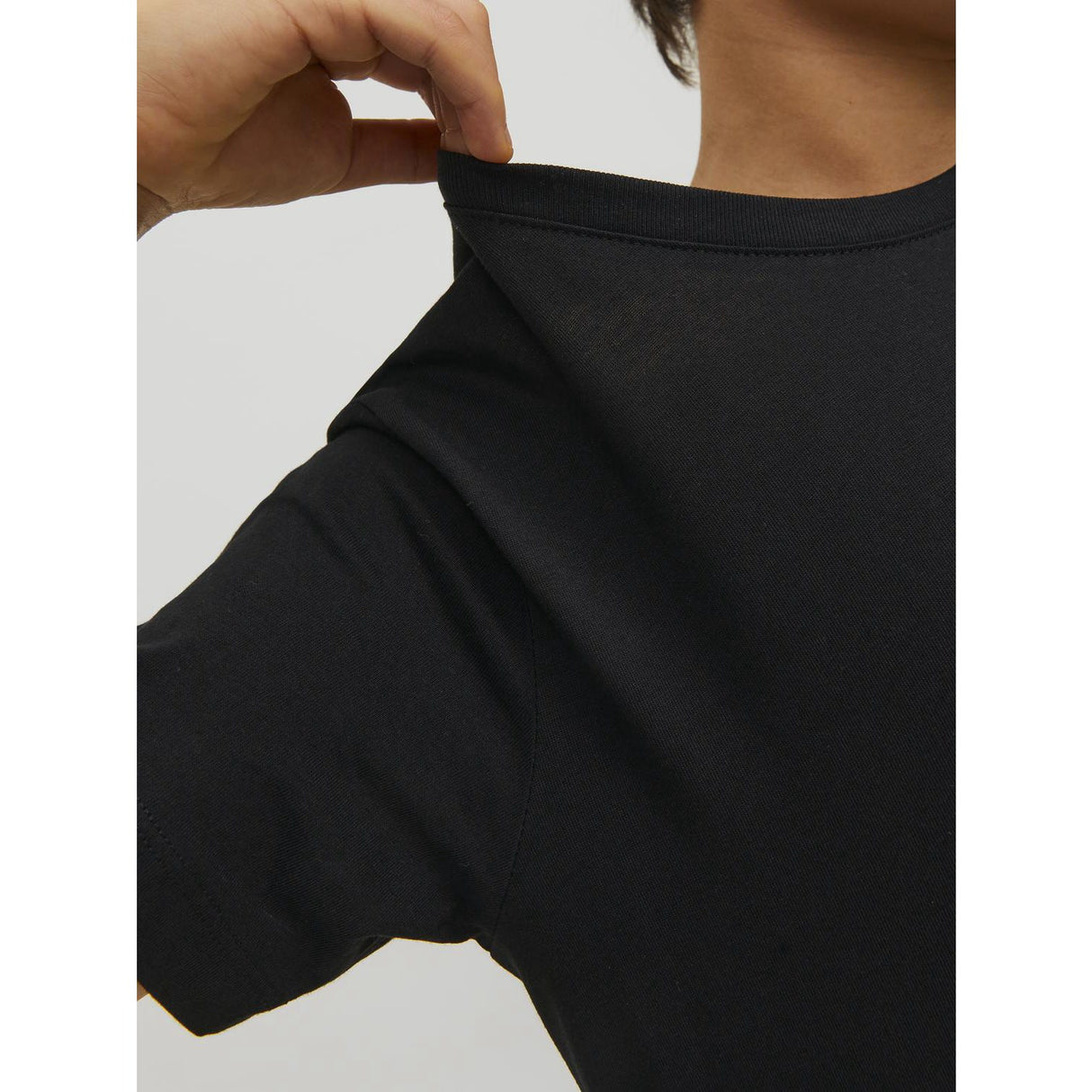 Jack & Jones Junior Black Jjeorganic Basic Tee Ss O-Neck Noos Jnr