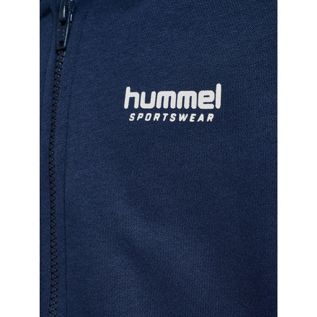 Hummel Dress Blues/Faded Denim Jr Loose Blocked Zip Hoodie