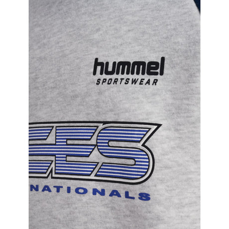 Hummel Light Grey Melange Jr Oversized Iconic Crew Bees
