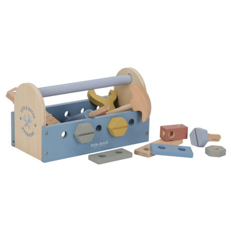 Little Dutch Blue Wooden Toolbox