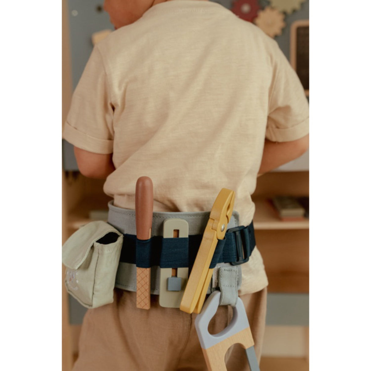 Little Dutch Blue Wooden Tool Belt