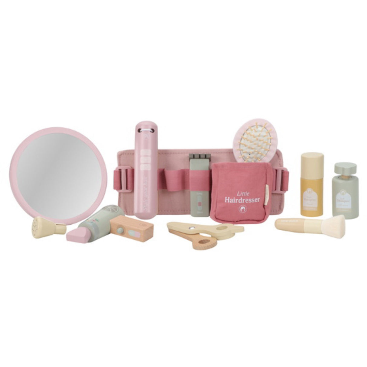 Little Dutch Pink Wooden Barber Set