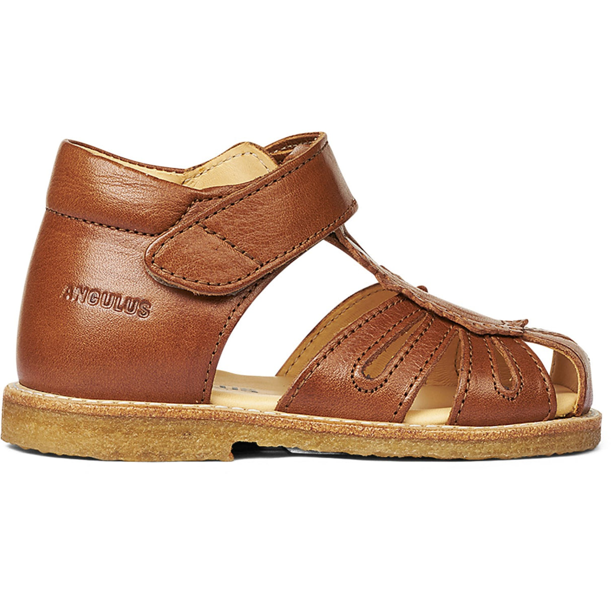 Angulus Starter Sandal W. Velcro Cognac