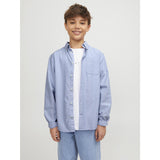 Jack & Jones Junior Cashmere Blue Jjeoxford Shirt L/S Noos Jnr
