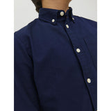 Jack & Jones Junior Navy Blazer Jjeoxford Shirt L/S Noos Jnr