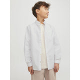 Jack & Jones Junior White Jjeoxford Shirt L/S Noos Jnr