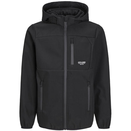 Jack & Jones Junior Black Jjetheo Softshell Jacket Noos Jnr