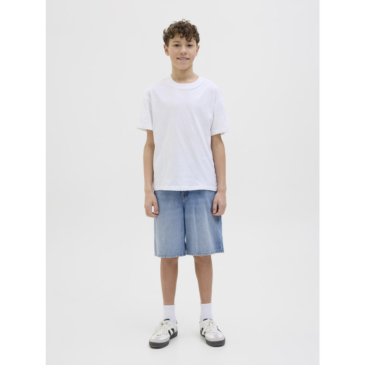 Jack & Jones Junior Blue Denim Jjitony Jjoriginal Shorts Akm 920 Sn Jnr