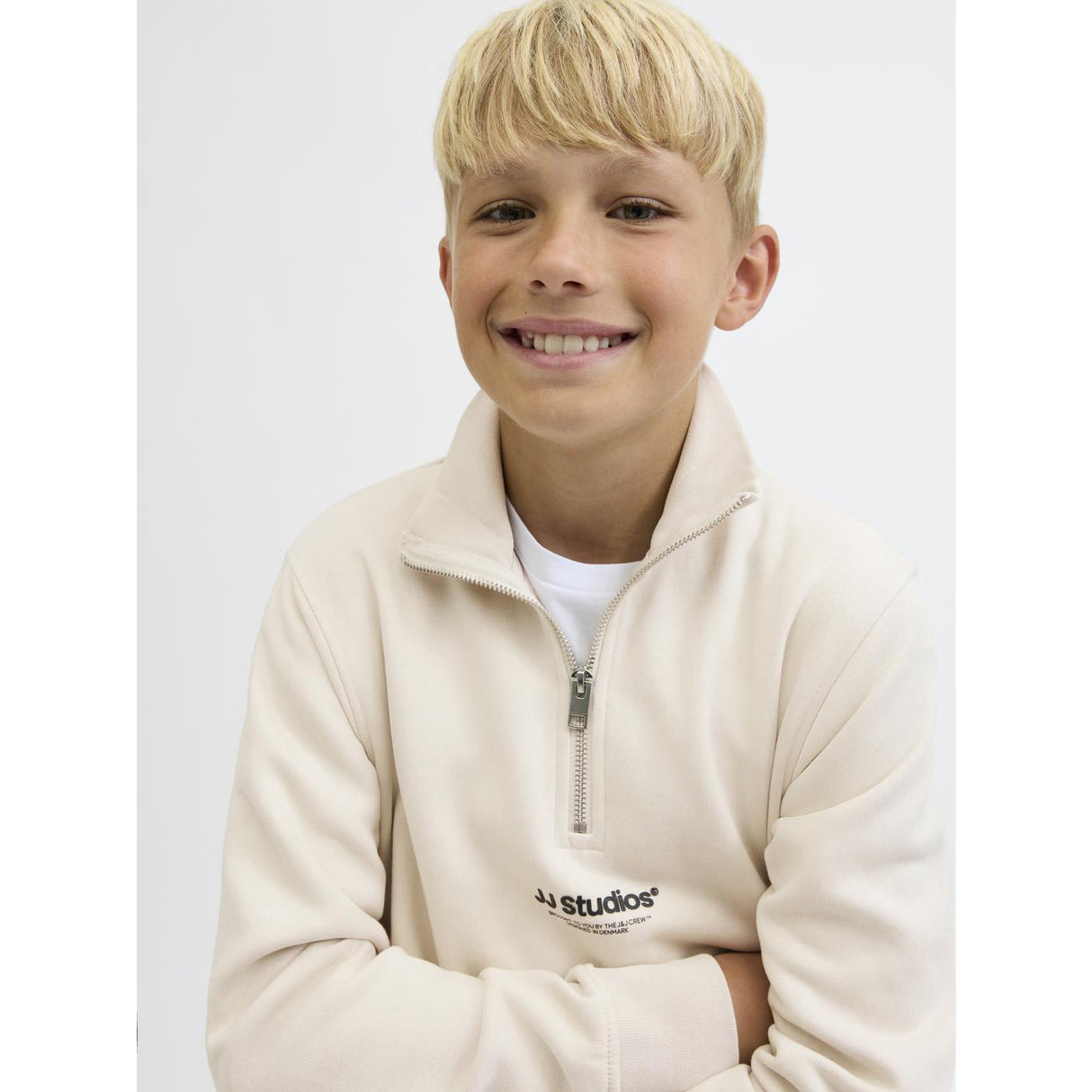 Jack & Jones Junior Moonbeam Jjesoho Sweat Quarter Zip Hn Noos Jnr