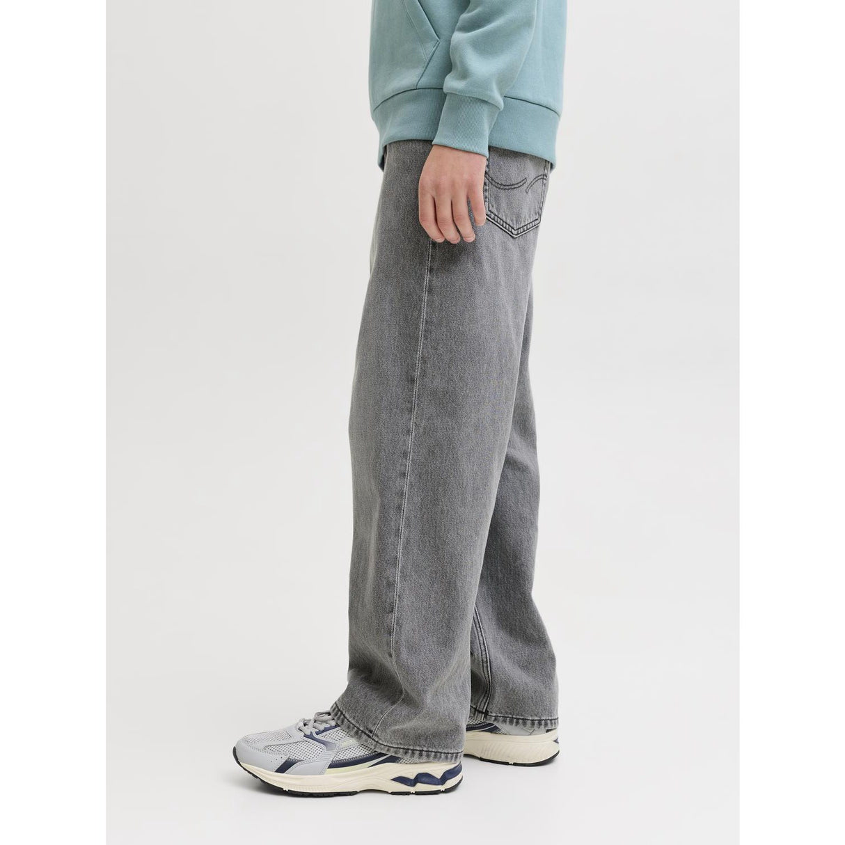 Jack & Jones Junior Grey Denim Jjialex Jjoriginal Akm 011 Jnr