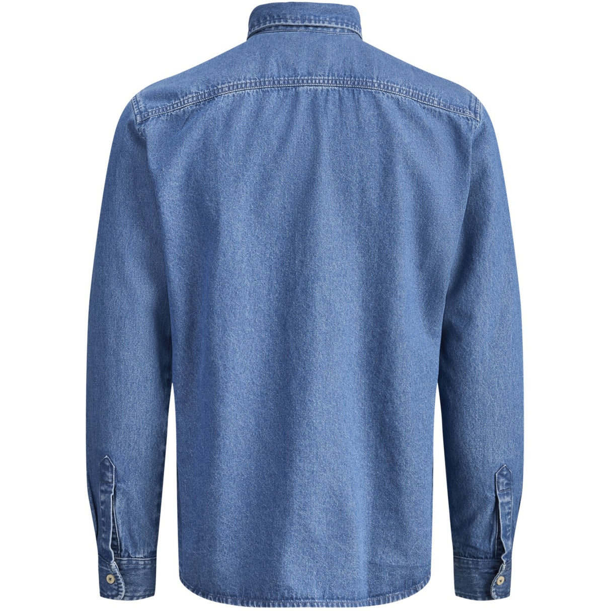 Jack & Jones Junior Blue Denim Mid Blue Jjestanley Jjshirt At 021 Noos Jnr