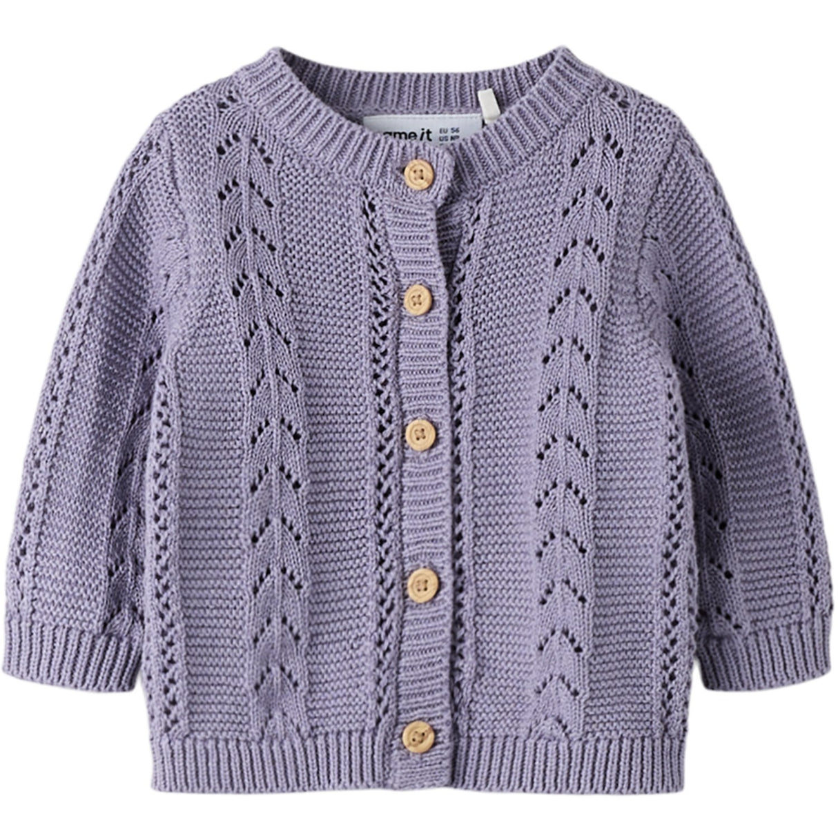Name It Lavender Gray Nbftandra Ls Knit Card
