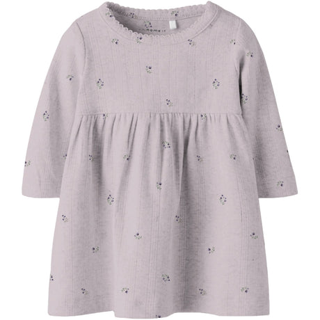 Name It Lilac Marble Nbfberries Ls Dress Box