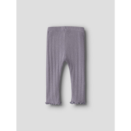 Name It Lavender Gray Melange Nbfblitta Leggings