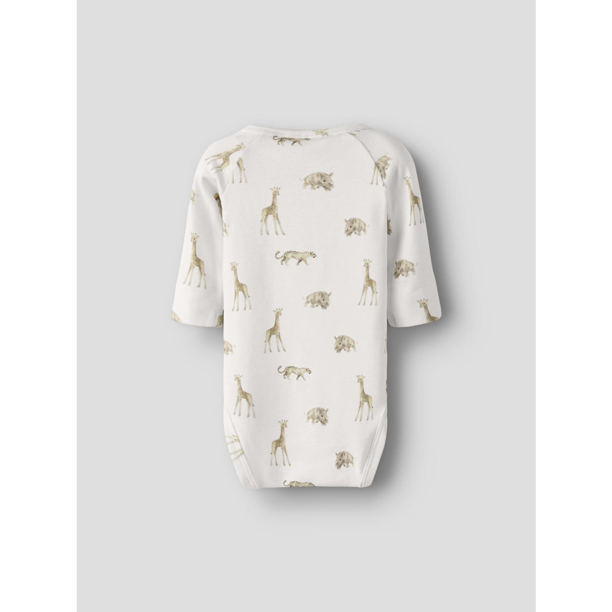 Lil'Atelier Coconut Milk Animals African Nbmgayo Elm Ls Slim Body Lil Noos