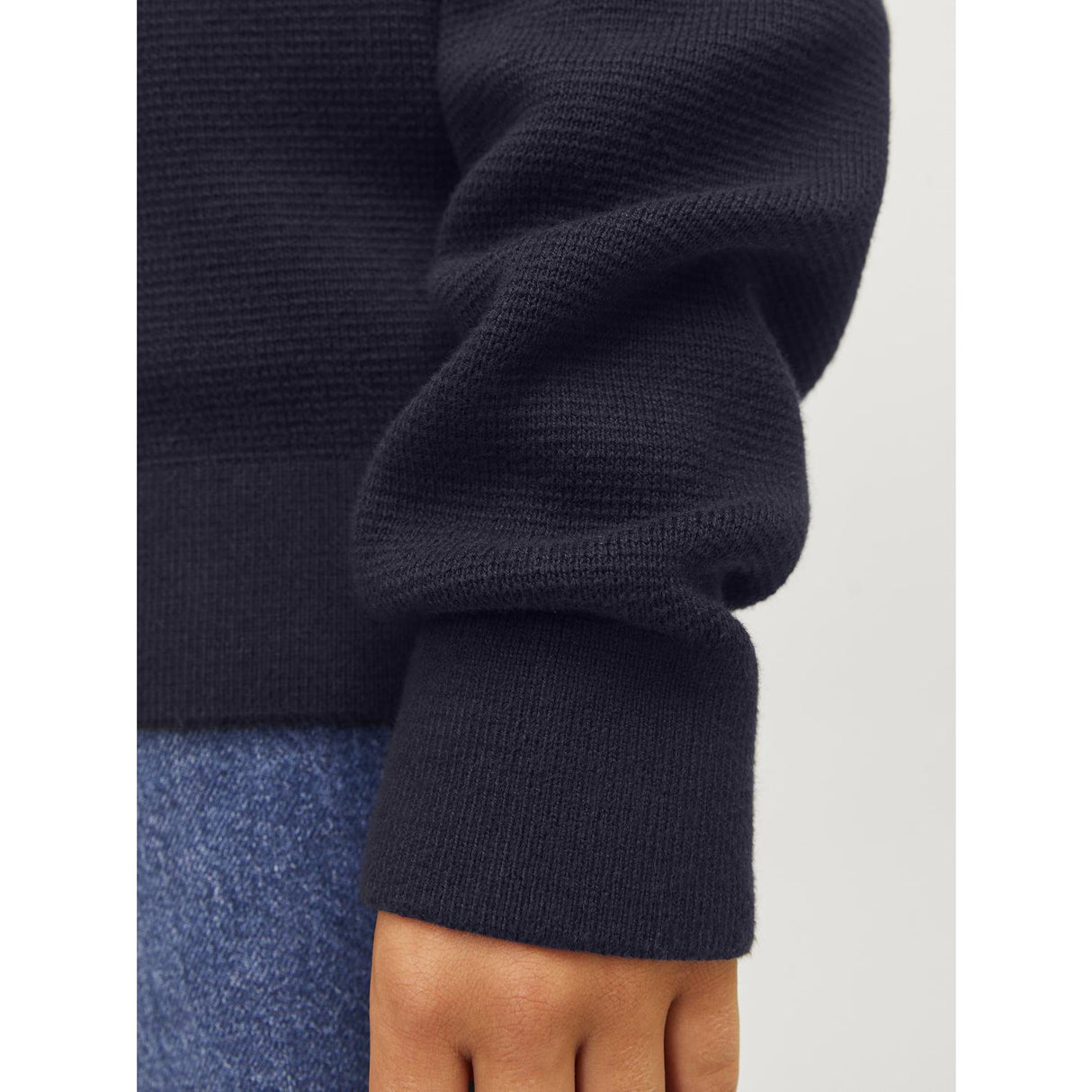 Jack & Jones Junior Night Sky Jprblamilano Stitch Knit Crew Neck Jnr